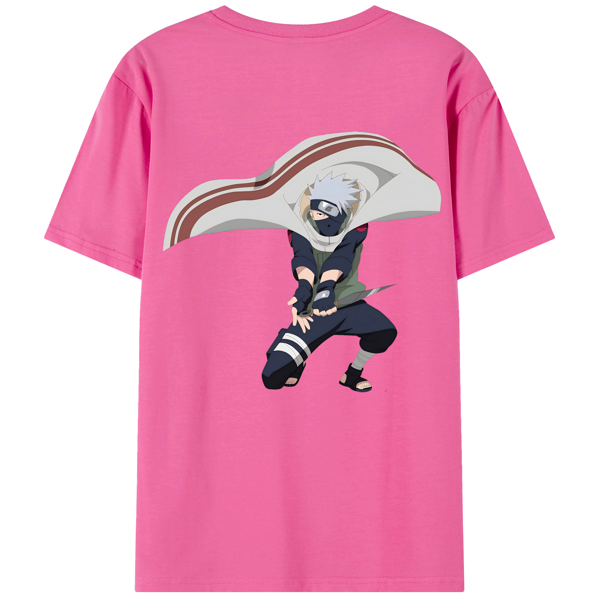 （画像用） NARUTO -ナルト- はたけ カカシ Hatake Kakashi レディース半袖Tシャツ(バックプリント)
